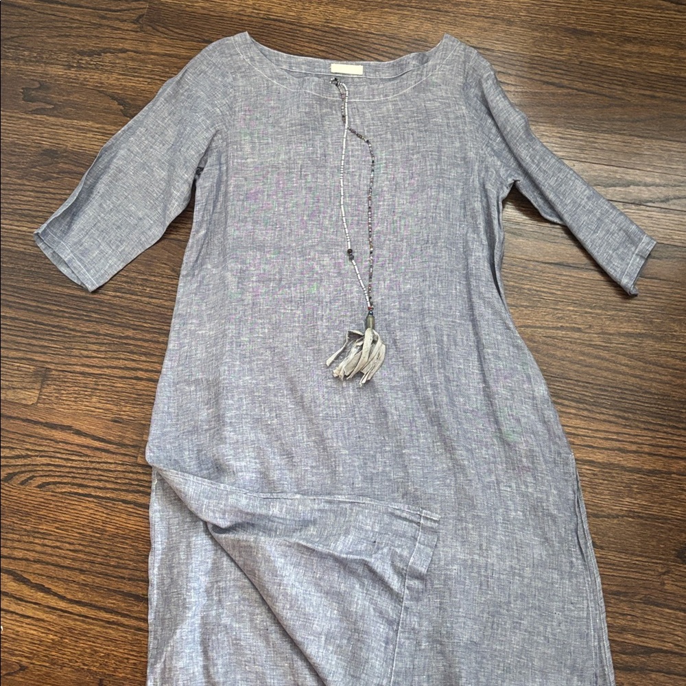CP Shades Chambray Linen Tunic/Dress